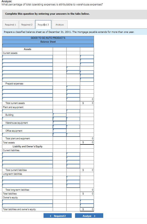 Solved Good to Go Auto Products distributes automobile parts
