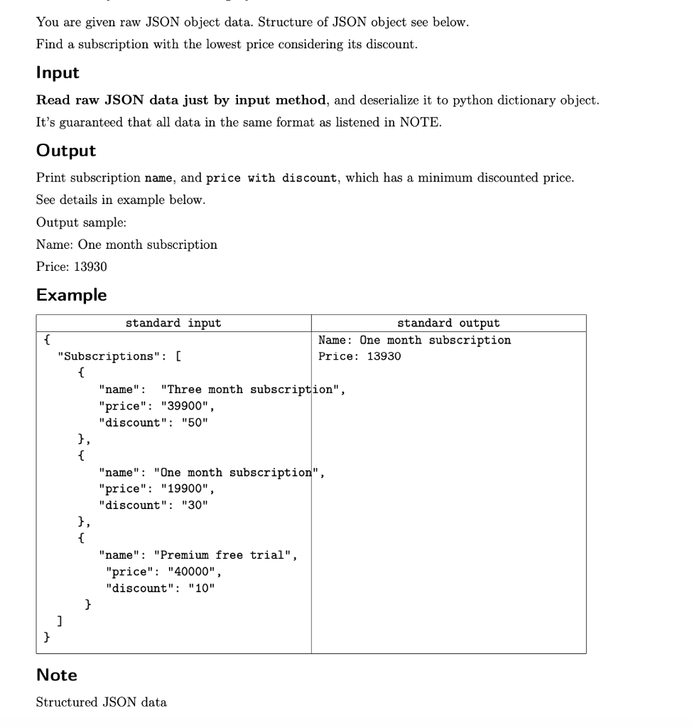 Solved You Are Given Raw Json Object Data Structure Of Json Chegg Com