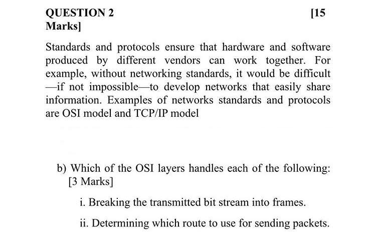 solved 15 question 2 marks standards and protocols ensu chegg com solved 15 question 2 marks standards