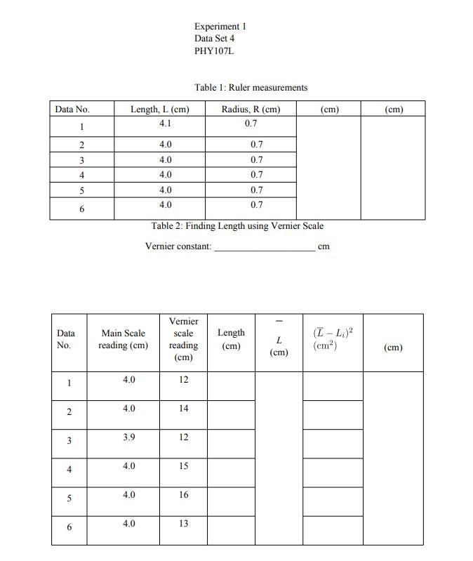 Ruler measurements