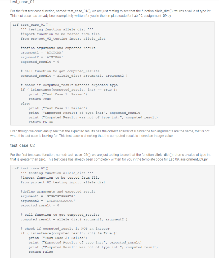 Solved These are the types of tests we will be writing for | Chegg.com