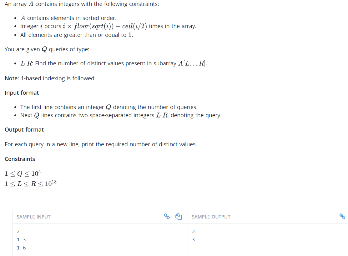 Solved An array A contains integers with the following | Chegg.com