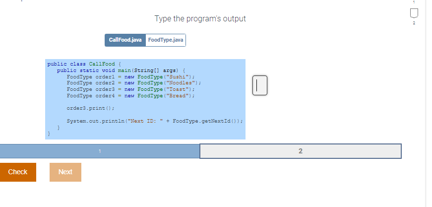Solved Type the program's outputType the program's output | Chegg.com