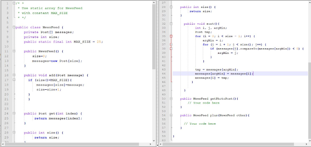 Solved For JAVA Write the implementation of the class | Chegg.com
