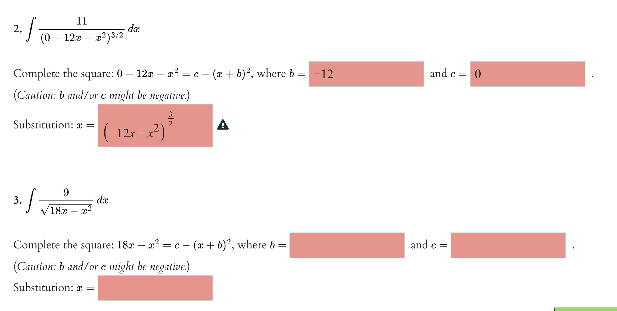 x 2 3x 12 0 discriminant