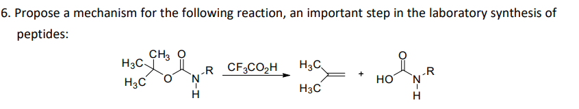 Solved 6. Propose a mechanism for the following reaction, an | Chegg.com