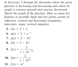 Solved In Exercises 5 through 20, detemine where the given | Chegg.com
