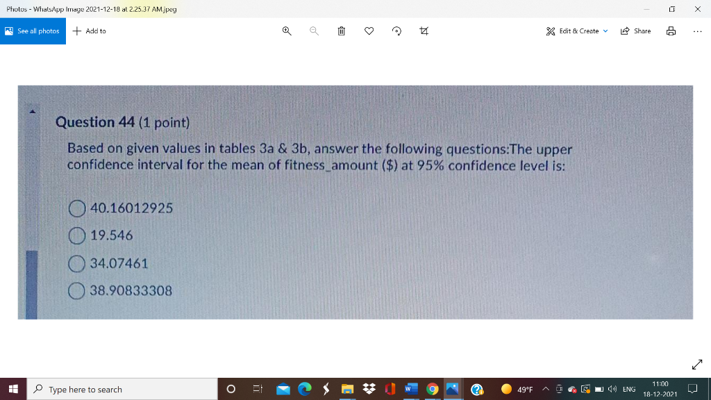 Solved Table 3a: Descriptive Analysis for some selected | Chegg.com