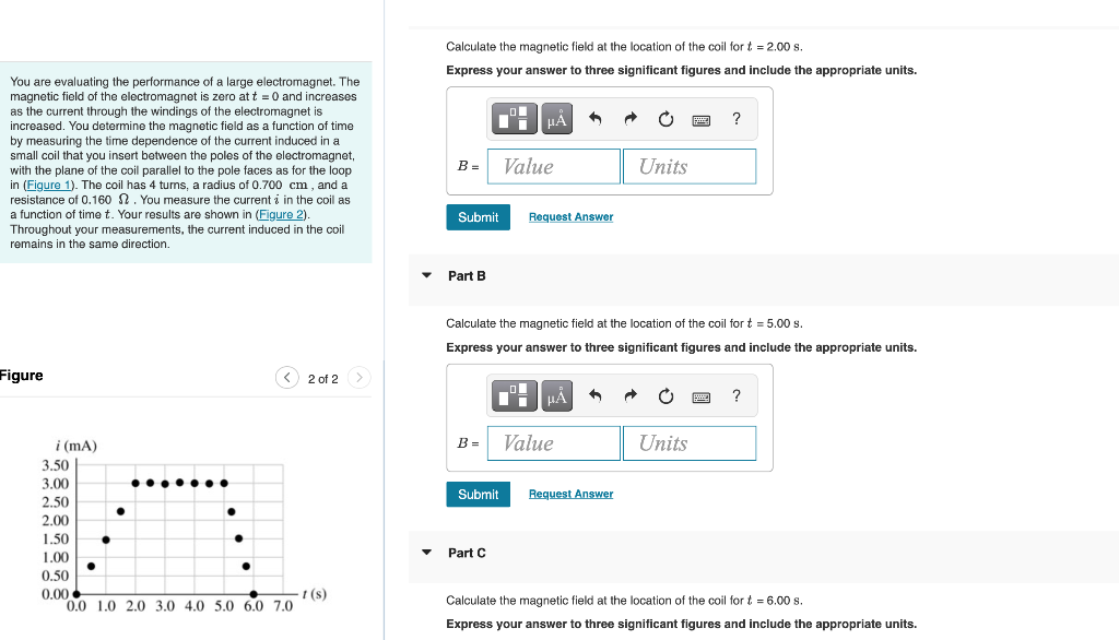 Solved Calculate the magnetic field at the location of the | Chegg.com