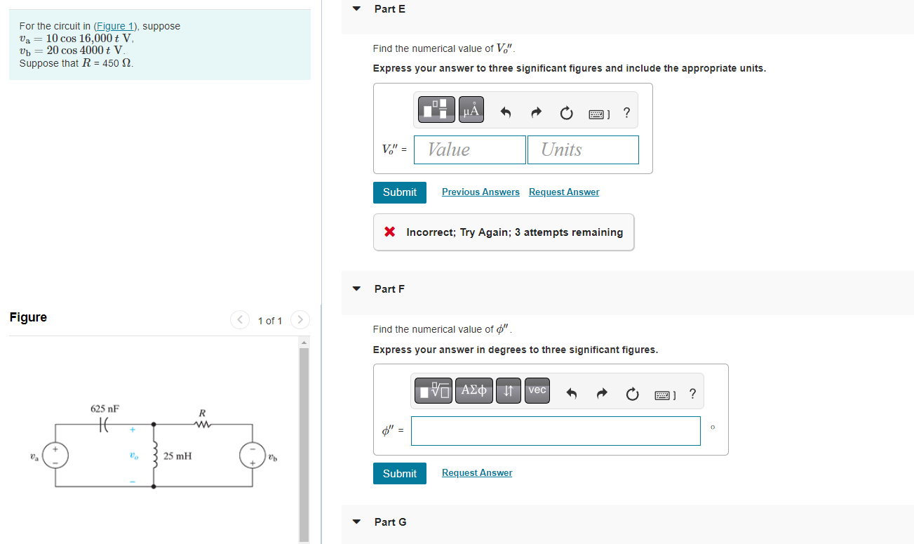 Solved For the circuit in (Figure 1), suppose | Chegg.com