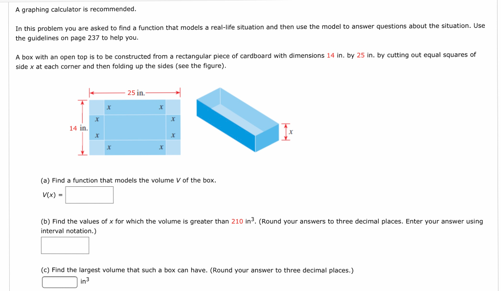 Model Value Rectangle Example For Math Homework Solved A graphing calculator is recommended. In this problem | Chegg.com