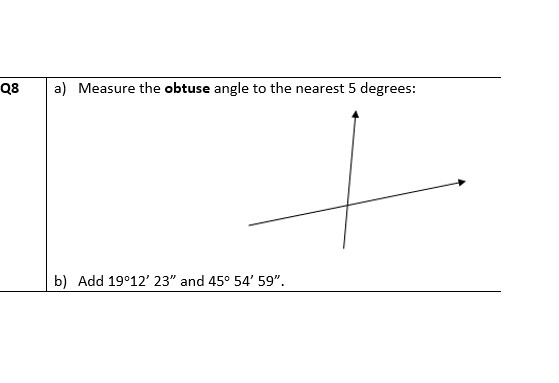 5 degree angle
