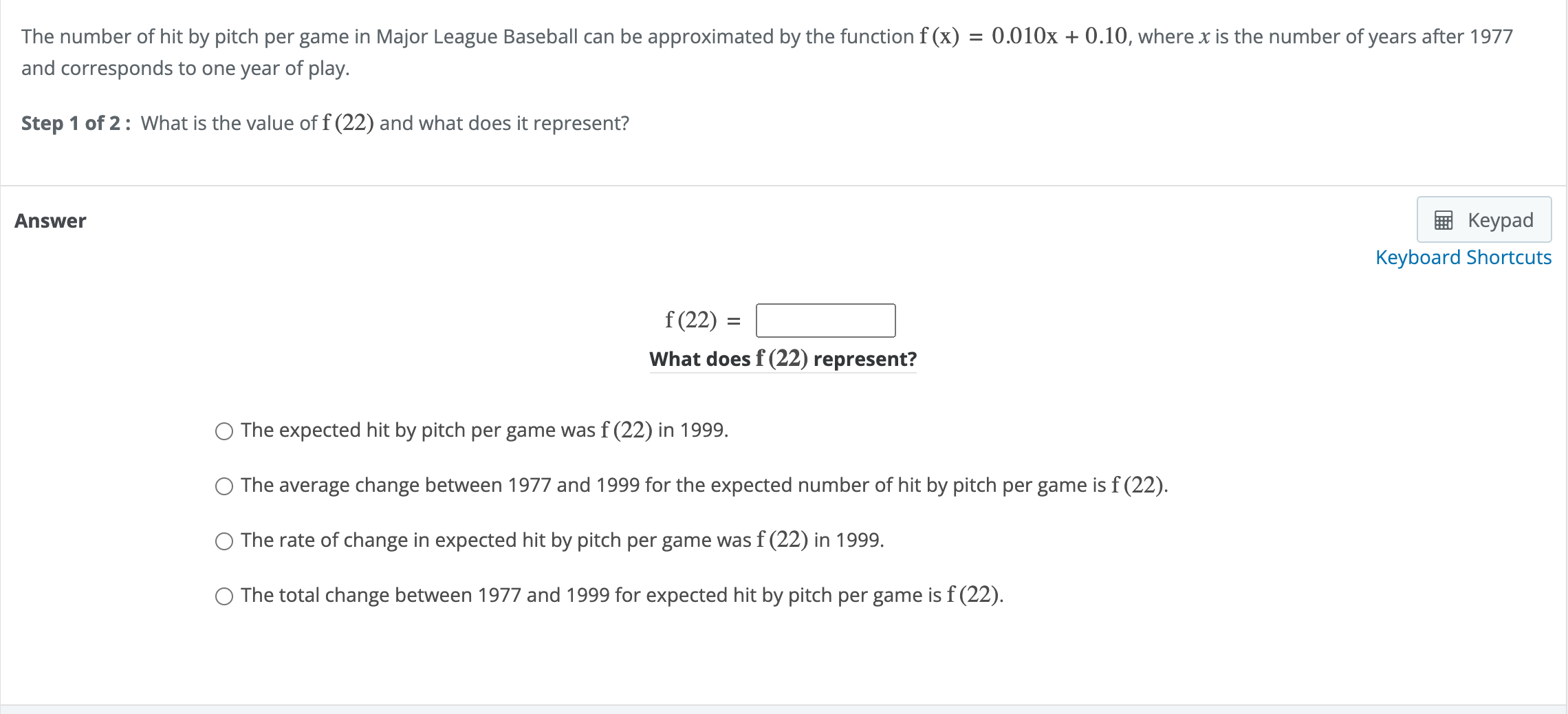 Solved The number of hit by pitch per game in Major League