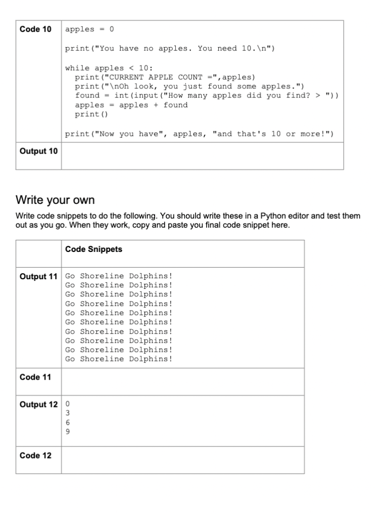 Solved Predicting the result Loops Consider the following | Chegg.com
