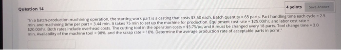 Solved Question 14 4 points Save Answer In a | Chegg.com