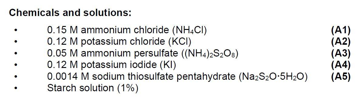 Why were the NH4Cl and KCl salts used? If water were | Chegg.com