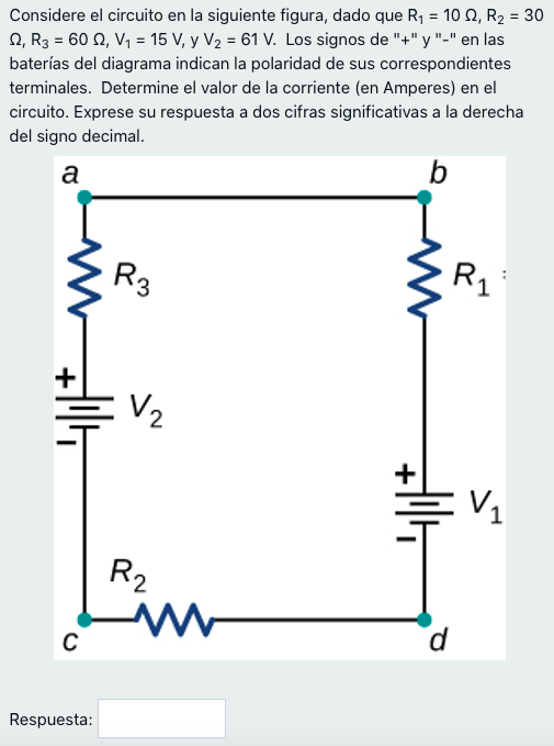 Solved Considere El Circuito En La Siguiente Figura, Dado | Chegg.com