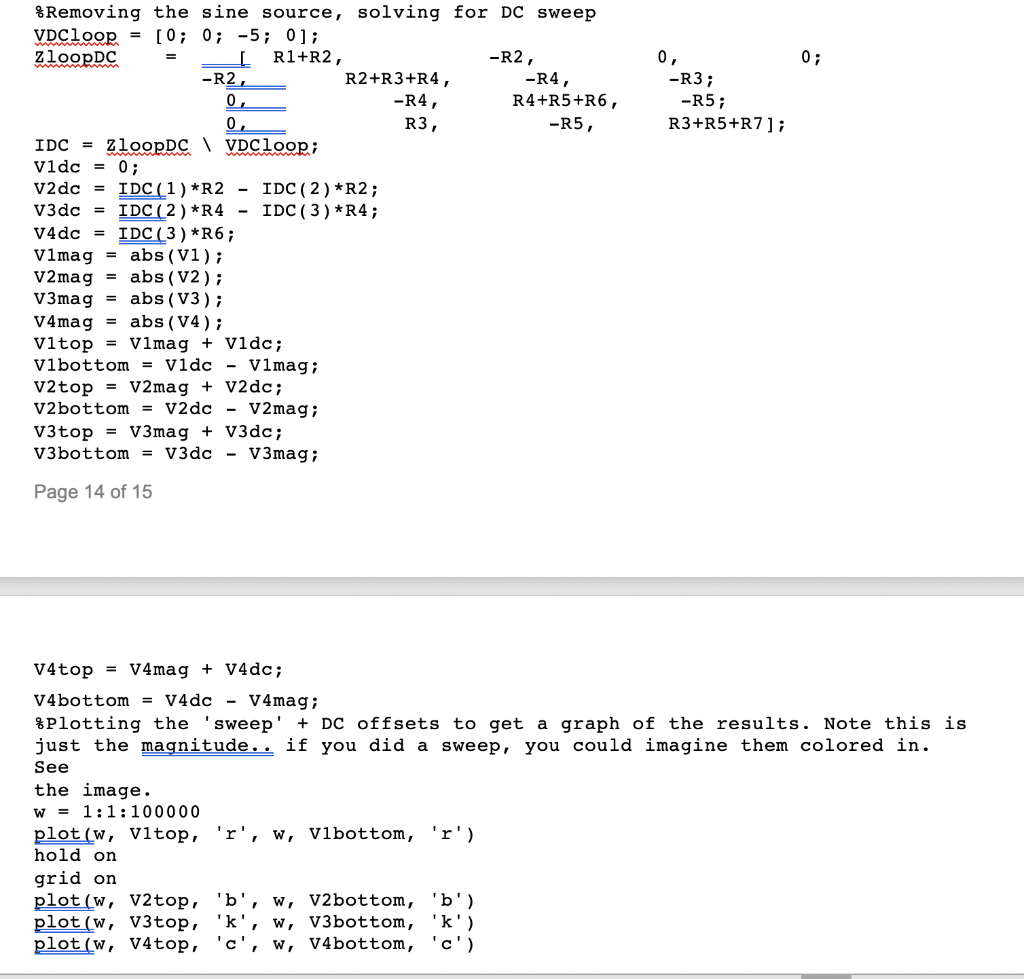 clc; clear all; close all; %Definition of Componenet | Chegg.com