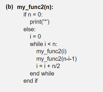 Solved For Each Of The Following Code Snippets, Provide An | Chegg.com