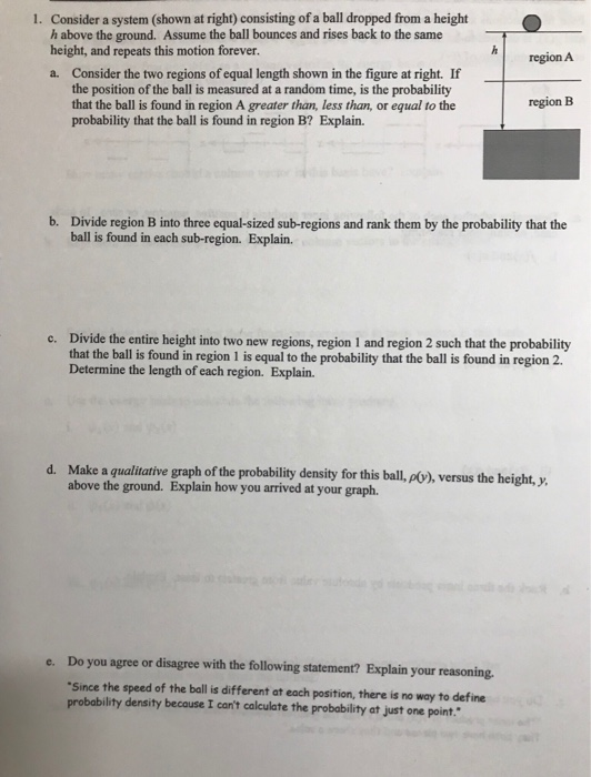Solved 1. Consider a system (shown at right) consisting of a | Chegg.com