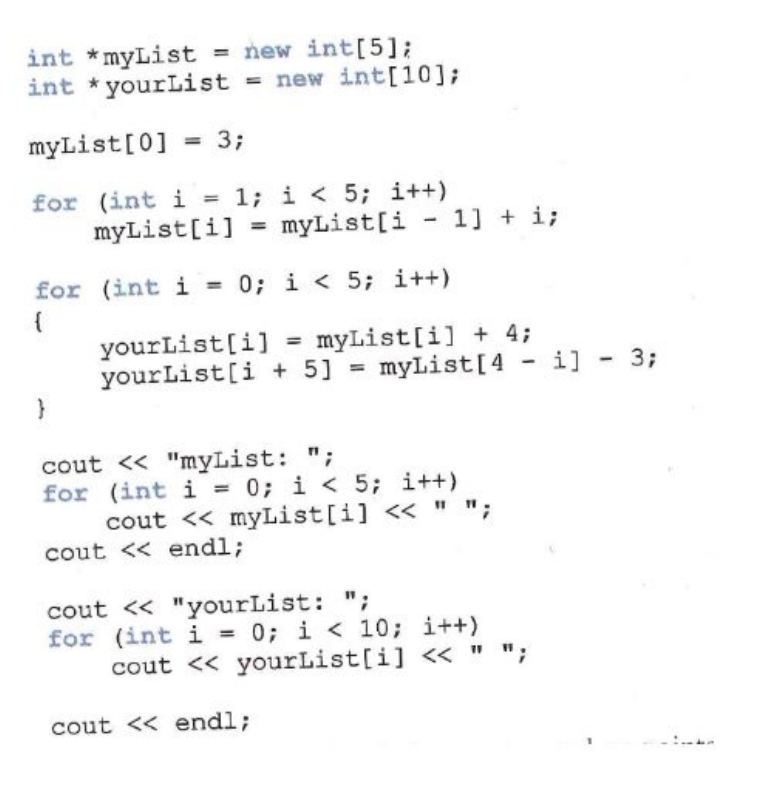 Solved In C++ what is the output of the following | Chegg.com