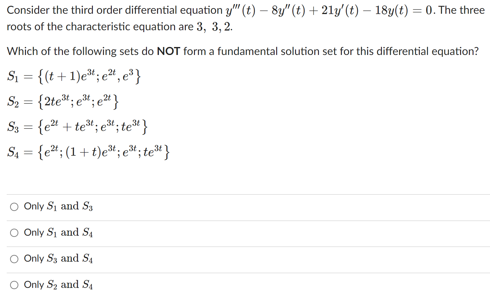 Solved Consider the third order differential equation y'