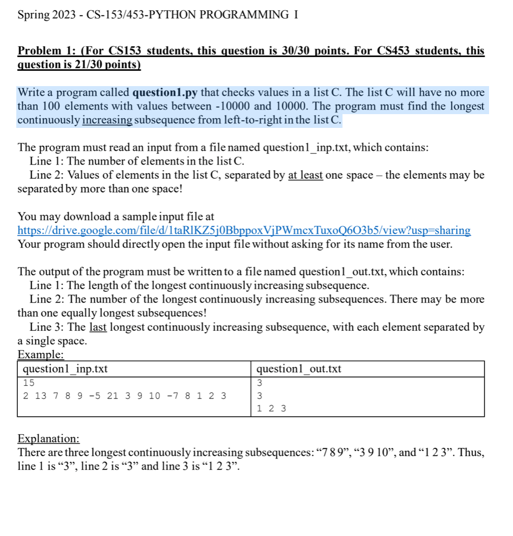 Solved Problem 1: (For CS153 Students, This Question Is | Chegg.com ...