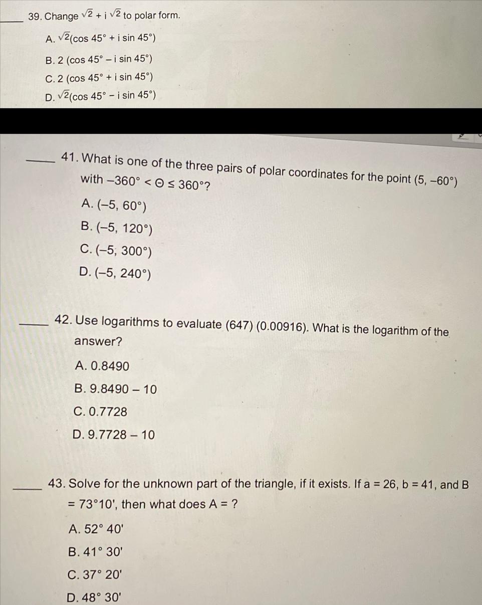 value of cos 2 45 sin 2 15