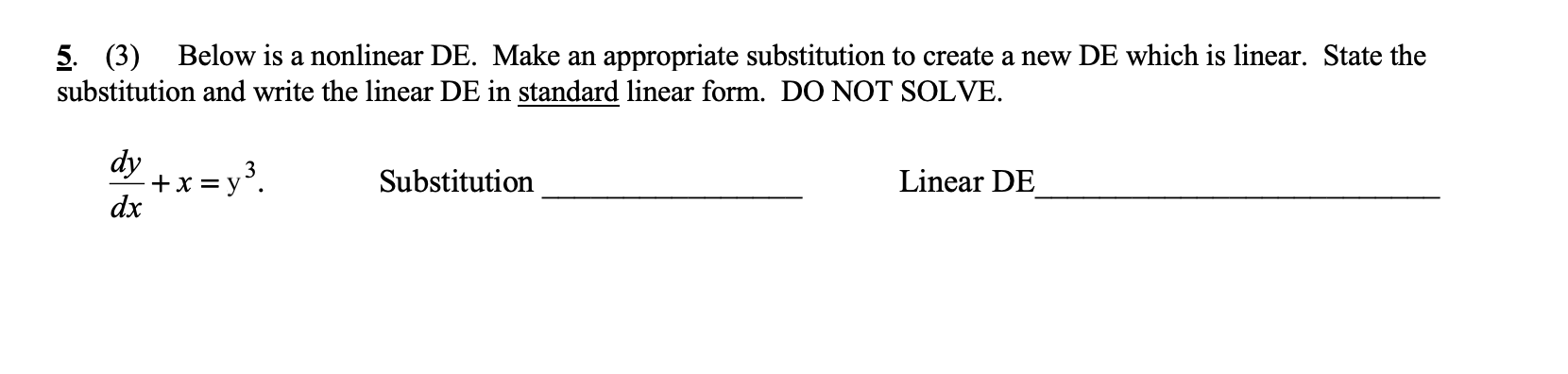 Solved This is for a college level Differential Equation | Chegg.com
