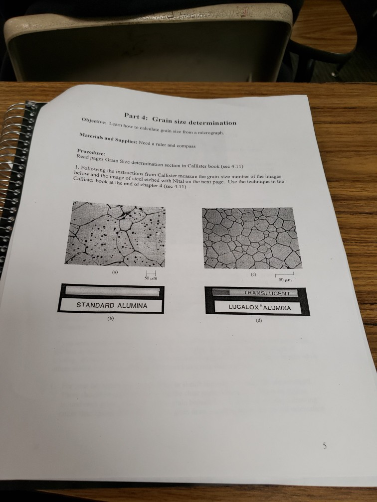 Part 4 Grain size determination Objective Learn how