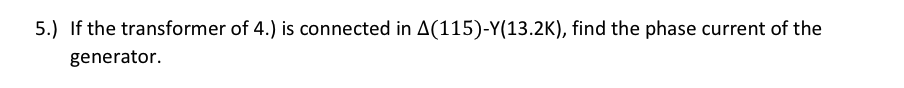 Solved 4.) A three-phase generator operating with a terminal | Chegg.com