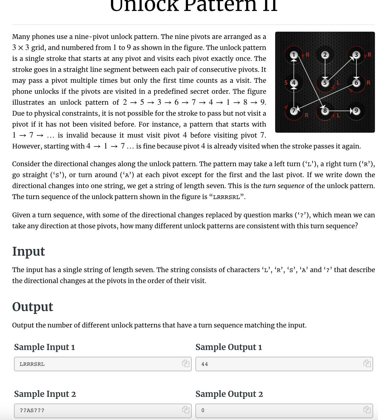 Unlock Pattern 11 2 R + Š Many phones use a | Chegg.com
