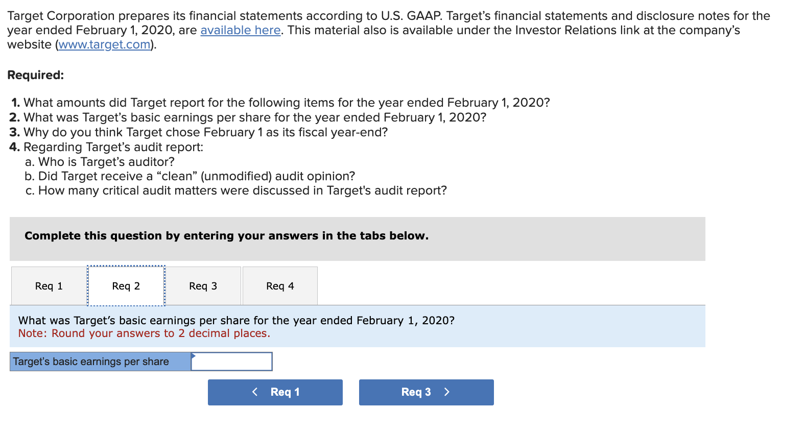 Target Corporation prepares its financial statements | Chegg.com