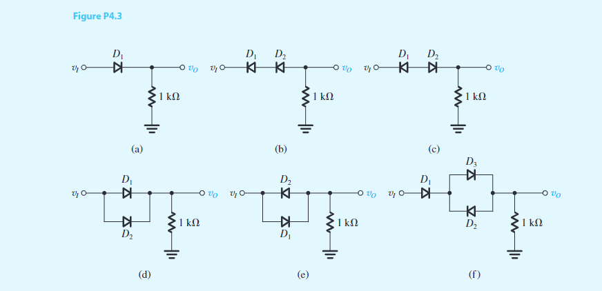 Solved 4.3 For The Circuits Shown In Fig. P4.3 Using | Chegg.com