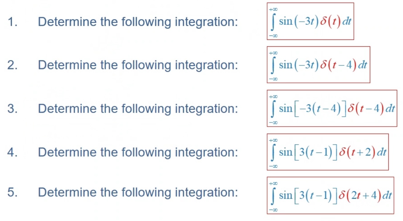 Solved 1. Determine the following integration: 2. Determine | Chegg.com