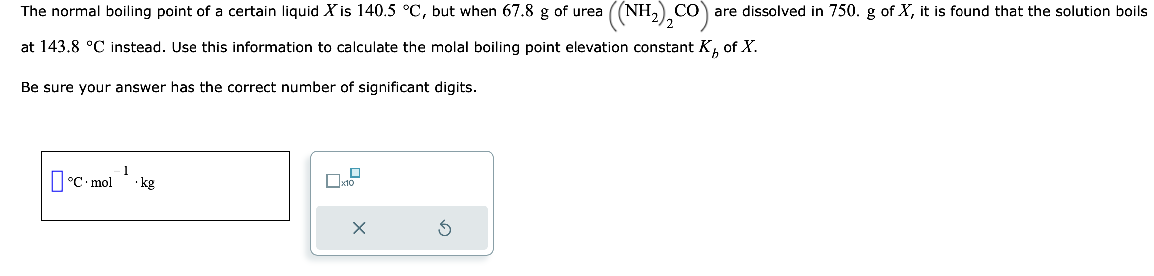 Solved The normal boiling point of a certain liquid X is