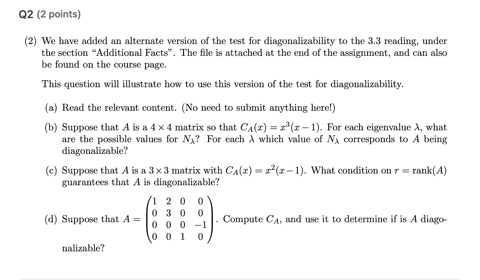 This is ﻿a linear algebra 1 ﻿question ﻿please show | Chegg.com