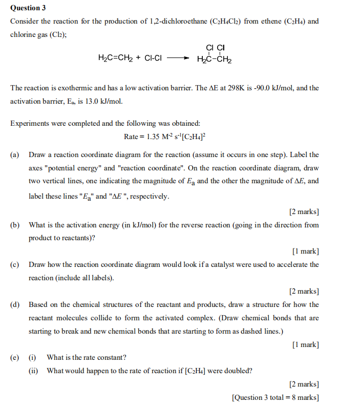 Solved Consider the reaction for the production of | Chegg.com