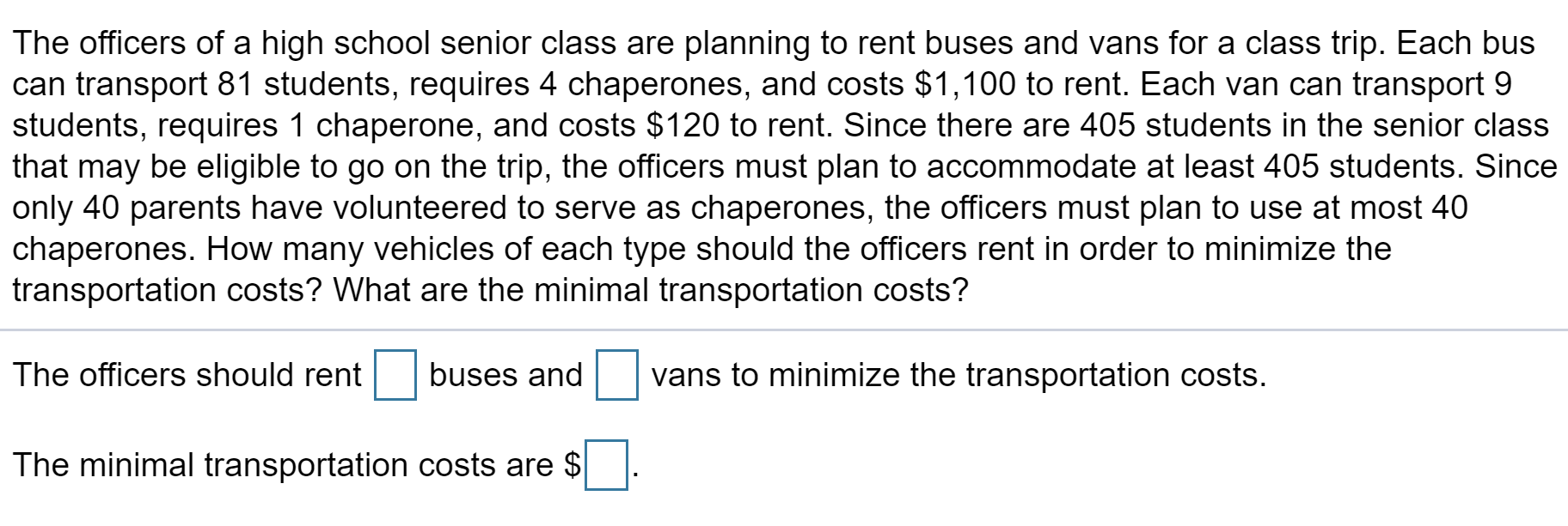 Solved The officers of a high school senior class are