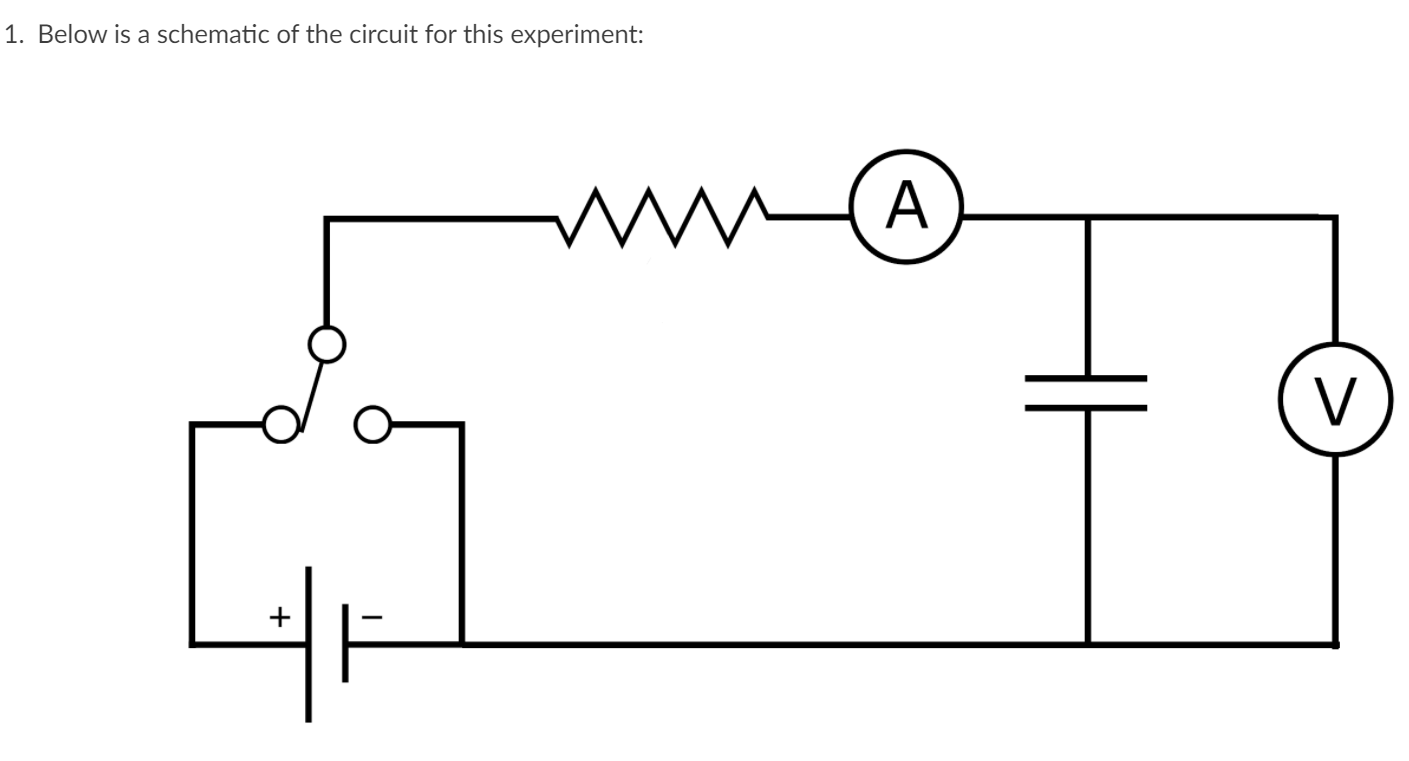 1. Below is a schematic of the circuit for this | Chegg.com