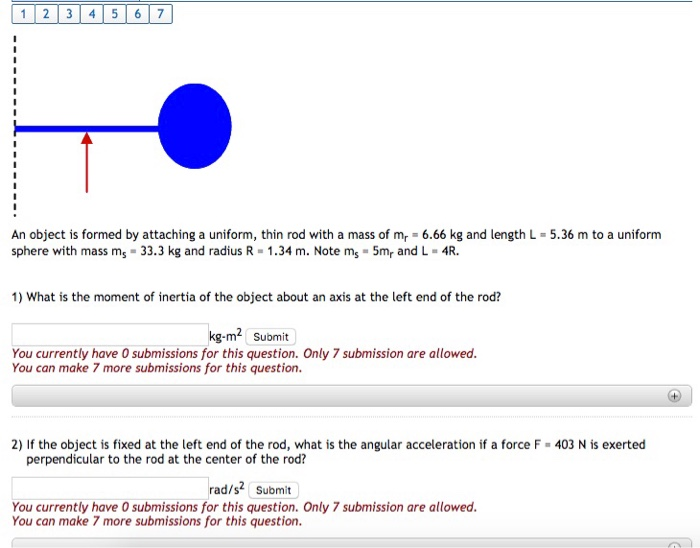 Solved 1 2 3 4 5 6 7 An object is formed by attaching a | Chegg.com