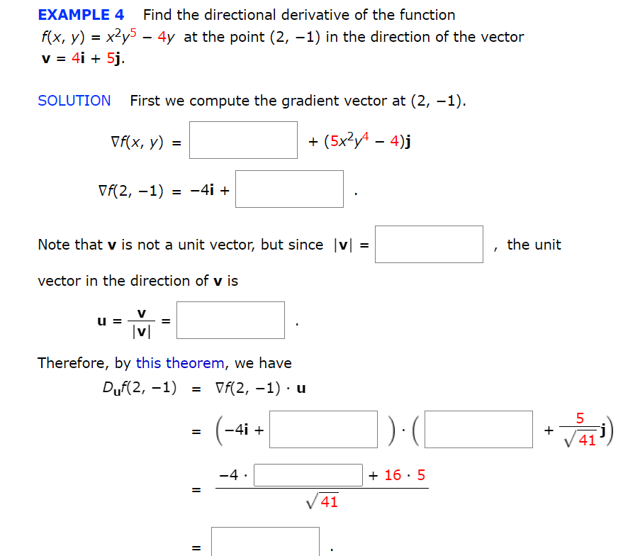 Solved Example 4 Find The Directional Derivative Of The