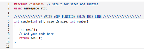 Solved Write the function rindby() which stands for 