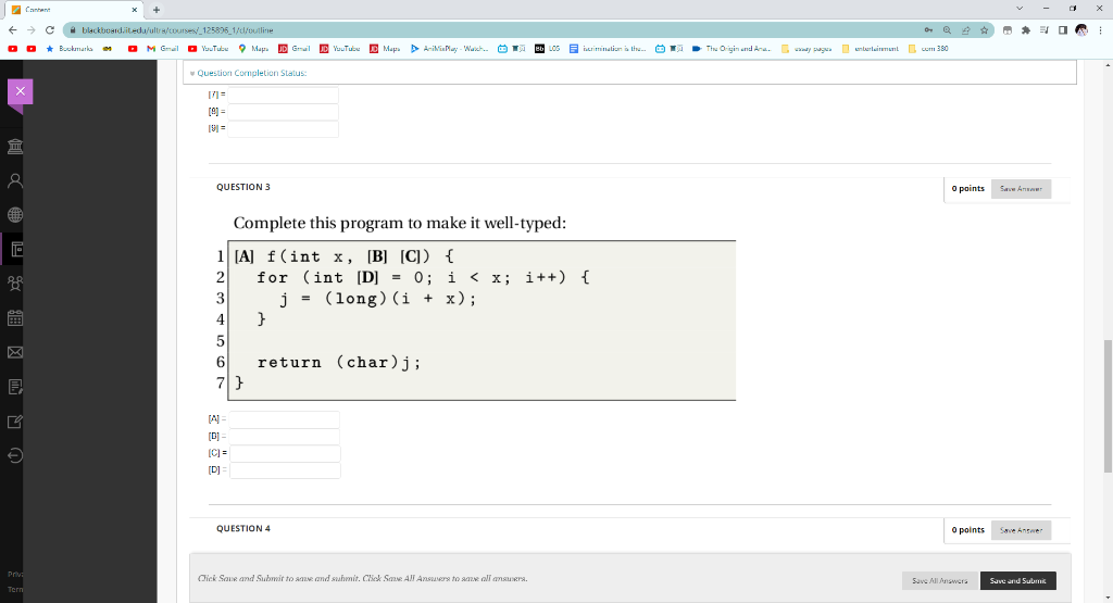 Solved Complete this program to make it well-typed: QUESTION | Chegg.com