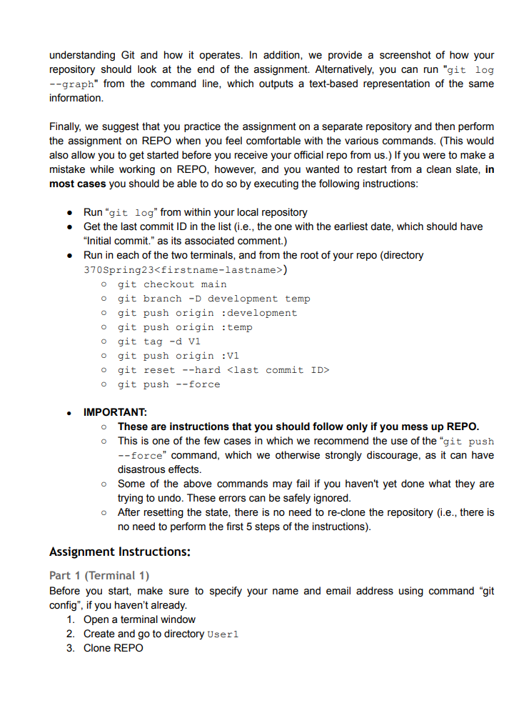 git assignment problem