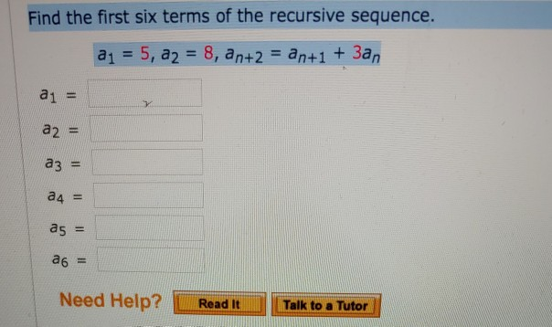 recursive sequence calculator