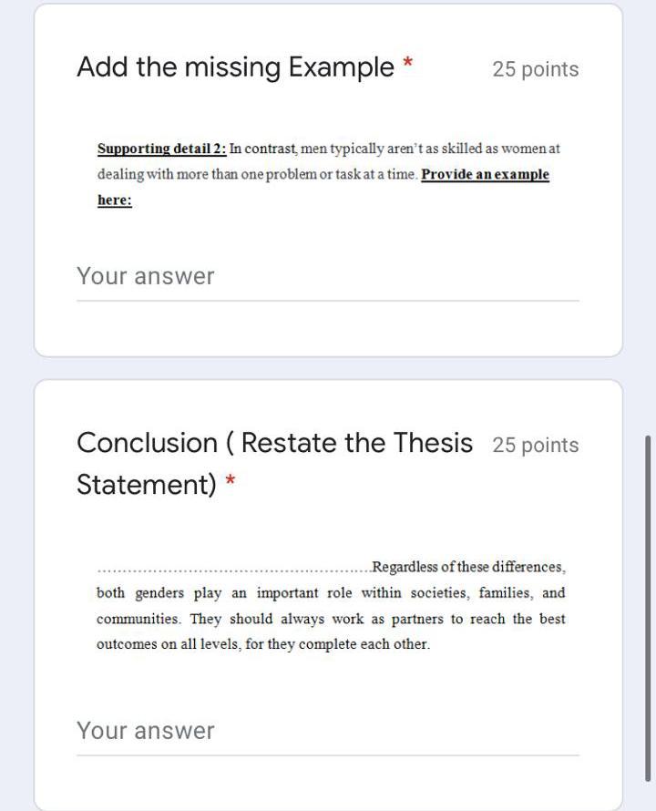 Solved Add the missing Example 25 points Supporting detail | Chegg.com