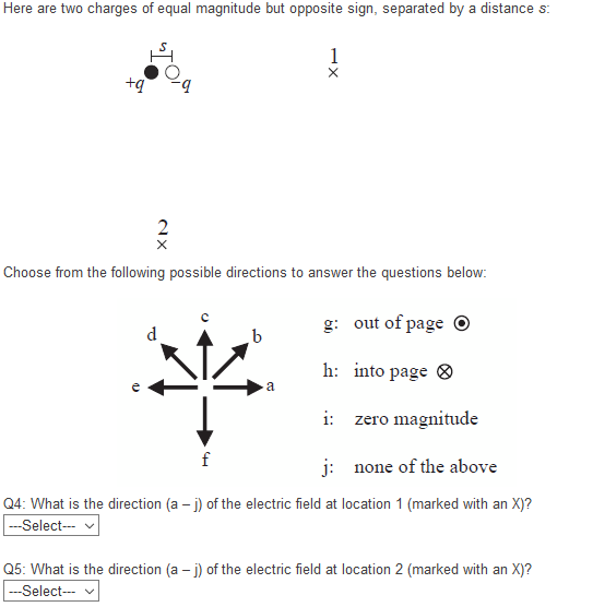 Solved Here are two charges of equal magnitude but opposite | Chegg.com