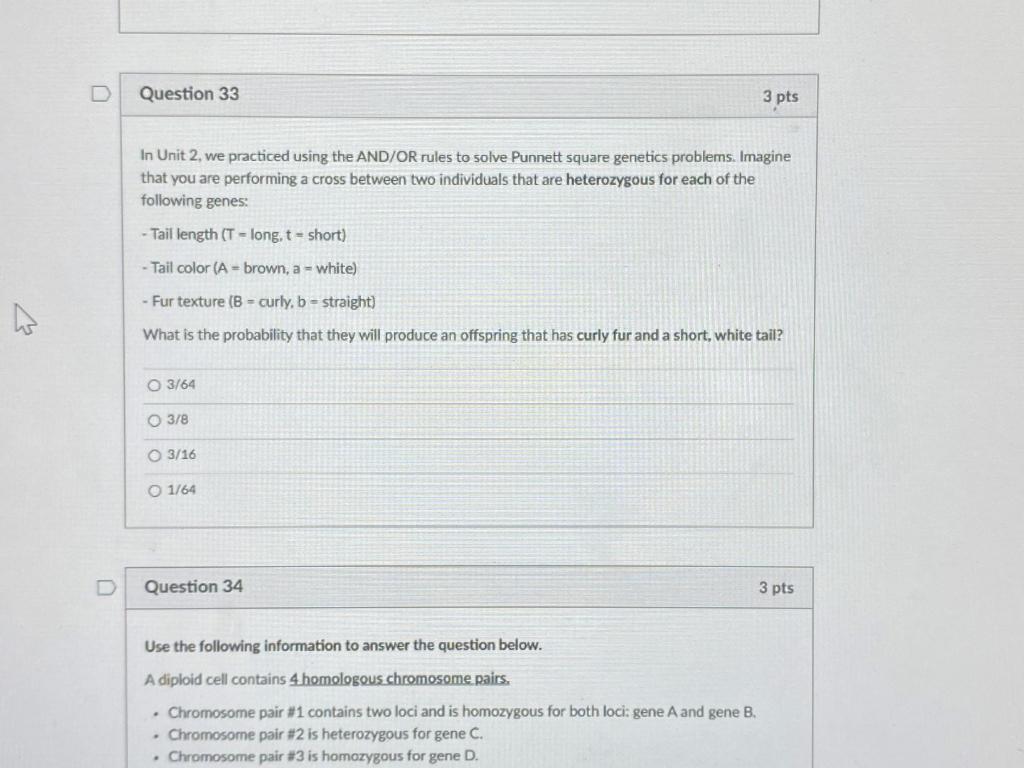 Solved U Question 33 3 pts In Unit 2, we practiced using the | Chegg.com