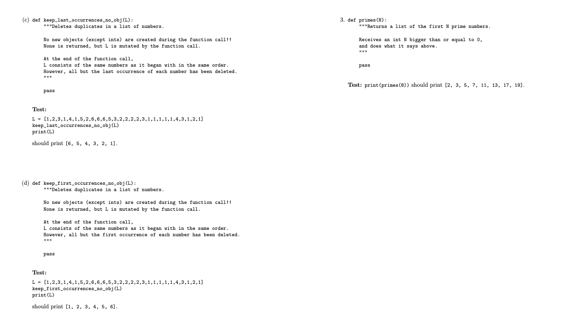 Solved PYTHON! TEMPLATE INCLUDED! 1. (a) | Chegg.com
